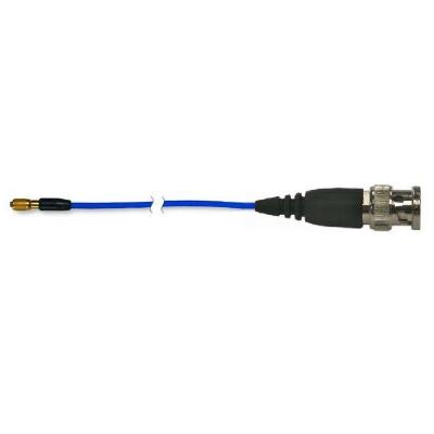 low-noise coaxial cable, blue tfe jacket, 20-ft, micro 5-44 plug to bnc plug