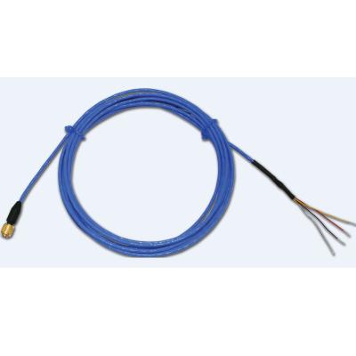 4-conductor, shielded, fep cable, 10-ft, 4-socket plug to pigtail (for use w/ 3711 series accels)