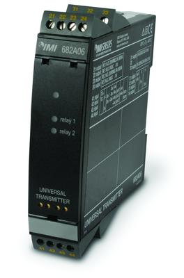 din rail mount controller for use with universal inputs, 2 form a relays