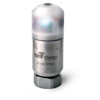 echo® wireless vibration sensor, 916 mhz, with temperature out