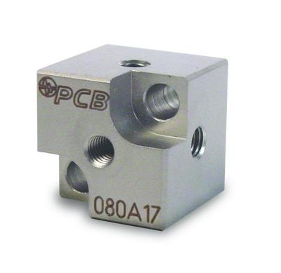 triaxial mtg adaptor, 0.812 cube (for accels with 10-32 stud and up to 0.5 hex base)