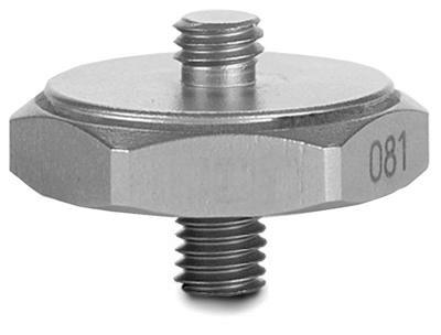 isolation mounting stud, integral 10-32 to 10-32 male stud both ends, 0.13” & 0.25 long - 303ss material, 0.75” hex, 250°f