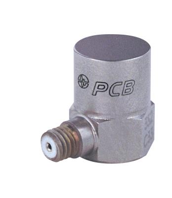 high sensitivity, ceramic shear icp® accel., 100 mv/g, 0.5 hz to 9k hz, 10-32 side conn., ground isolated
