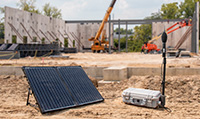 Portable Noise Monitoring System Model NMS044 at construction site