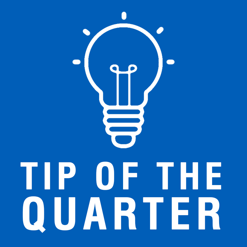Tip of the quarter