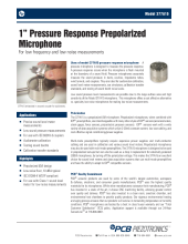 Pressure Response Prepolarized Microphone