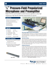 &#188;&quot; Pressure-Field Prepolarized Microphone and Preamplifier