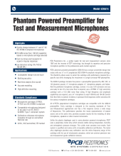 Phantom Powered Preamplifier for Test and Measurement Microphones