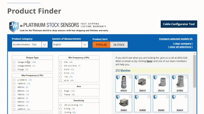 product finder