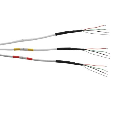 triple splice assembly with (3) 1-ft 4-cond. cables each with pigtail leads, for 3753 series   **not field installable, no individual sales**