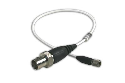 general purpose coaxial cable, white fep jacket, 3-ft, 10-32 plug to bnc jack