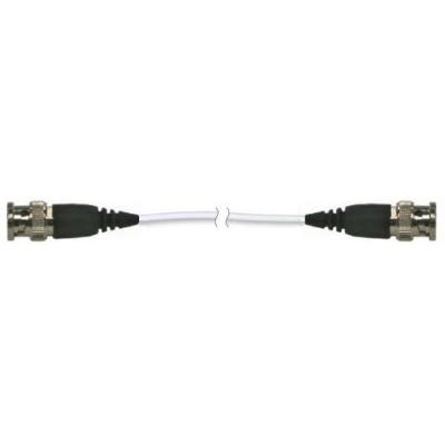 general purpose coaxial cable, white fep jacket, 10-ft, bnc plug to bnc plug