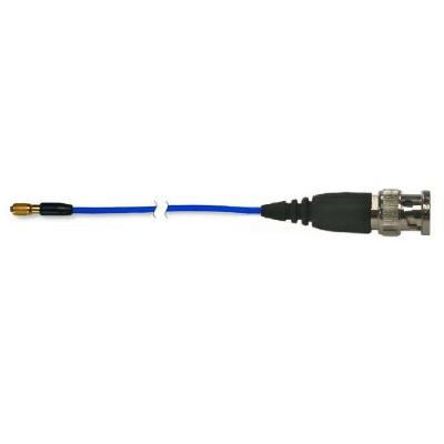 low-noise coaxial cable, blue ptfe jacket, 5-ft, micro 5-44 plug to bnc plug
