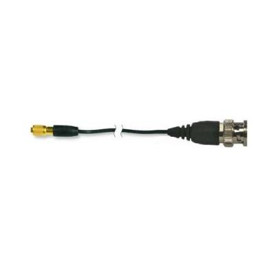 miniature, lightweight, black coaxial cable, vinyl insulation jacket, 10-ft, 5-44 plug to bnc plug