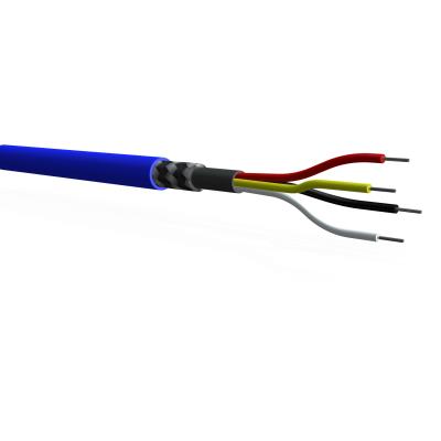 4-conductor, 34 awg, twisted bundle, low noise, shielded, lightweight fep cable (price per foot)