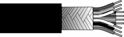10-conductor, 28 awg (40/44), shielded, polyurethane cable (price per foot)
