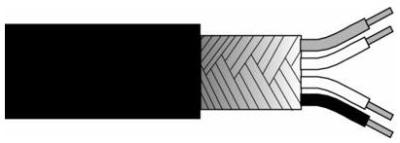 low outgassing, 4-conductor, 32 awg (7/40), shielded (85%), fep cable (price per foot)