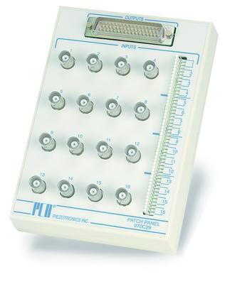 16-channel patch panel, (16) idc's, (16) bnc jacks, and (1) db50 male conn.