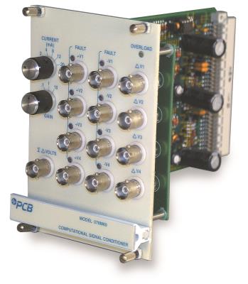 computational icp® sensor signal cond. module, 8-channels, 4 differenced outputs, 1 sum of the 4 differenced outputs (for modular series 440)