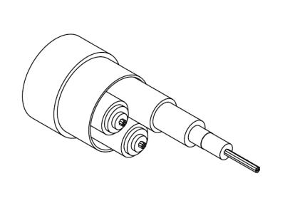 3-coax, 34 awg (7/42), twisted bundle, low noise, pfa cable