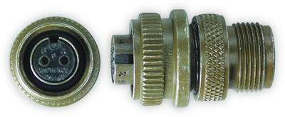 2-socket ms3106a connector (meets mil-c-5015)