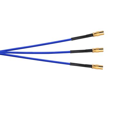triple splice assembly for 4-conductor cable to (3) 1-ft coaxial cables each to an smb plug
