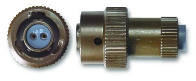 2-socket ms3116 bayonet connector (meets mil-c-26482)