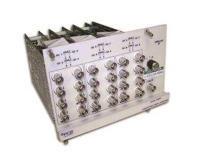 12-channel summation icp® sensor signal cond. module, (12) bnc jack inputs, (13) bnc jack outputs (for modular series 440)