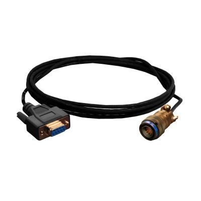 echo® receiver serial cable with 9-pin rs232 to 13 pin mil connector