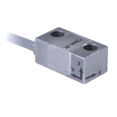 accelerometer, pr, 60,000 g, triaxial, lightly damped, screw mount, 10 ft low noise cable, 5v excitation