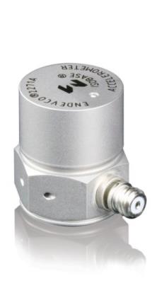cryogenic accelerometer, pe, 11.5 pc/g, -452°f to +500°f, isolated, 10-32 mounting stud, side connector, 27 grams