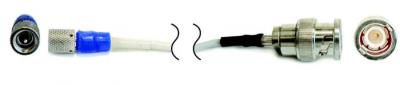 coax, flexible, silicone cable, 120-in, 10-32 plug to bnc plug