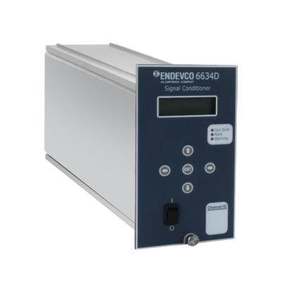 single channel, pe, differential pe, iepe and velcoil/rcc signal conditioner, acceleration, velocity and displacement outputs, programmable 6-pole hp, lp, bp filter, 10/100 ethernet and rs-232 interface, user selectable english or metric units