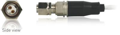 low noise, twisted pair, ptfe cable, 120-in, 2-socket 7/16-27 uns-2b plug with splash proof boot to pigtails