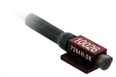 accelerometer, pr, 2,000g, multi-mode damped, screw mount, 1% transverse sensitivity, 25mv zmo, 25 ft cable