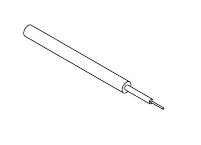 low noise, coax, 28 awg, shielded, silicone cable (price per inch)