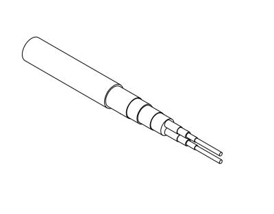 2-conductor, 20 awg (19/32), low noise, twisted, double shielded ptfe cable (price per inch)