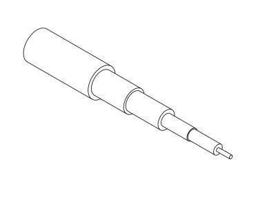 low noise, coax, 30 awg (7/38), aramid braid, ptfe cable (price per inch)