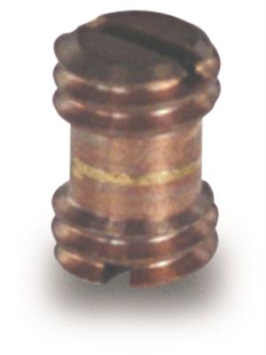 mounting stud, 1/4-28 to 1/4-28 thds x 0.365, no shoulder, becu