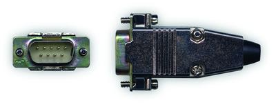 9-pin (m) d-sub connector & backshell (for series 8159 signal conditioner sensor connector)