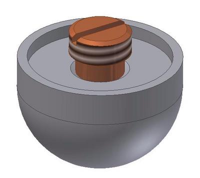 impact cap, hemispherical (for model 208a33)