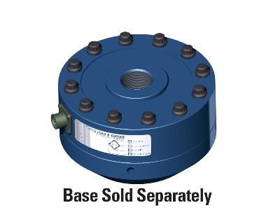 fatigue rated  low profile, load cell, 25k lbf rated capacity, 300% overload protection, 2.0 mv/v output, 1 1/4-12 unf-2b thread pt02e-10-6p connector