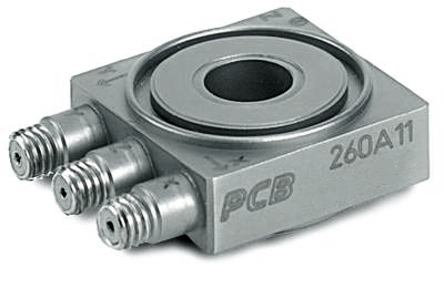 triax force sensor, 1k lb (fz), 500 lb (fx,y), 15 pc/lb (z), 32 pc/lb (x, y)