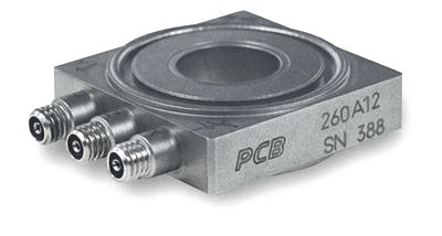 triax force sensor, 1k lb (fz), 1k lb (fx,y), 15 pc/lb (z), 32 pc/lb (x, y)
