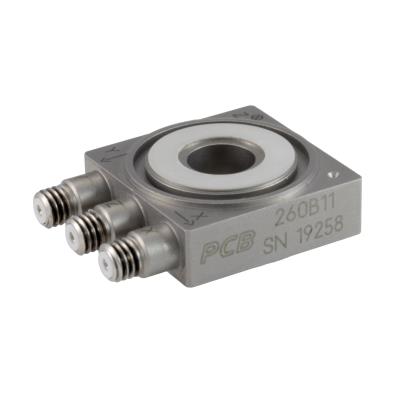 triax force sensor, charge, 1000 lb (fz), 500 lb (fx,y), 15 pc/lb (fz), 32 pc/lb (fx,y), ground isolated