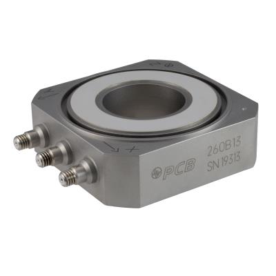 triax force sensor, charge, 10k lb (fz), 4k lb (fx,y), 15 pc/lb (fz), 32 pc/lb (fx,y), ground isolated