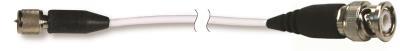 general purpose coaxial cable, white fep jacket, 10-m, 10-32 coaxial plug to bnc plug