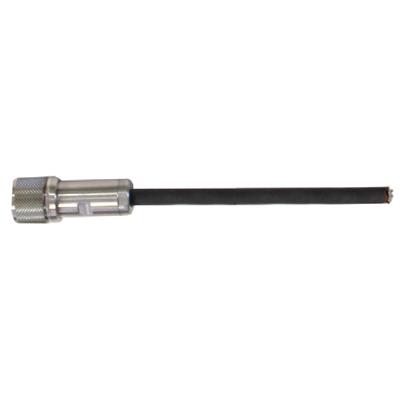 10-conductor shielded cable, 20-ft, 9-socket plug to blunt-cut, wired for 3713 series, low outgassing