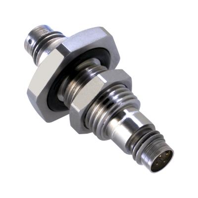 hermetic feed thru adapter, 4-pin jack to 4-pin jack, 250 psig max, with the o-ring -4°f to +325°f (-20°c to 121°c), without the o-ring -65°f (-54°c)