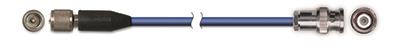 low-noise, coaxial cable, blue tfe jacket, 10-ft, 10-32 plug to bnc plug, low outgassing